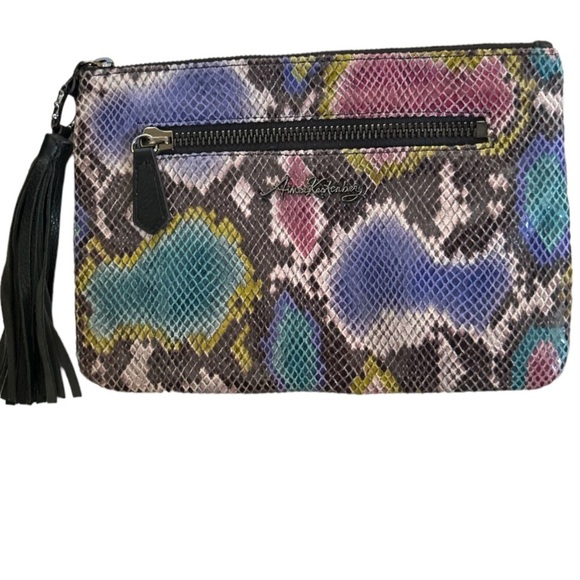 Aimee Kestenberg Handbags - Aimee Kestenberg Reptile Print Leather Wristlet